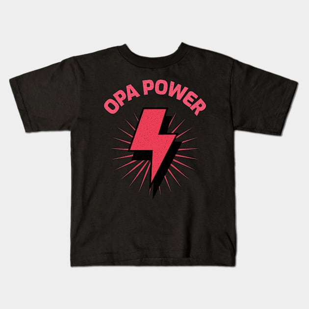 Opa power cooles Design Kids T-Shirt by Onlineshop.Ralf